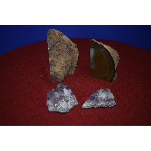 118 - MINERAL ROCKS/BOOKENDS