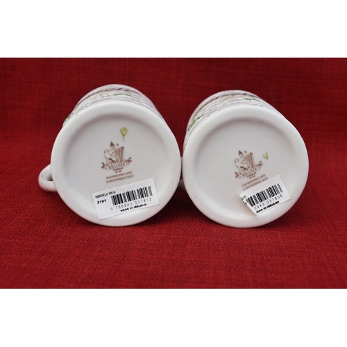 120 - 2 BELLEEK HIS AND HERS MUGS