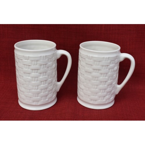 120 - 2 BELLEEK HIS AND HERS MUGS