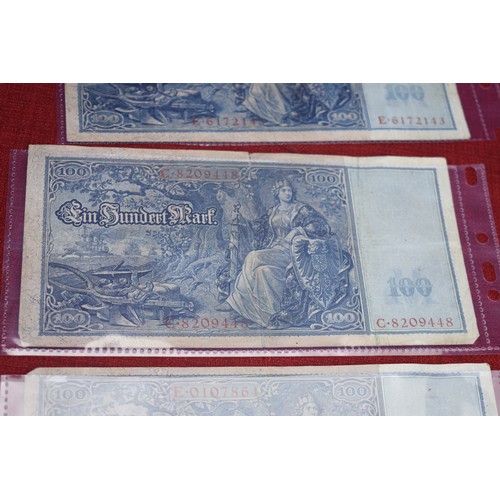 131 - 3 1910 GERMAN BANKNOTES