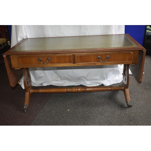 179 - YEW WOOD SOFA TABLE