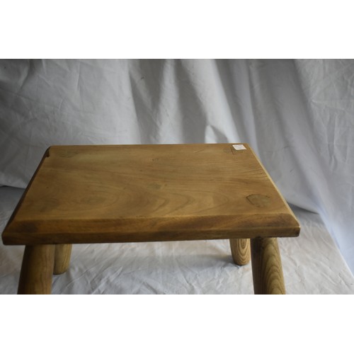 187 - ANTIQUE ELM STOOL