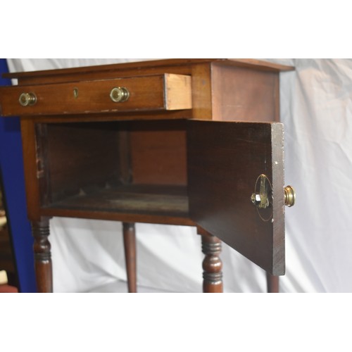 191 - GEOGIAN MAHOGANY POT CUPBOARD