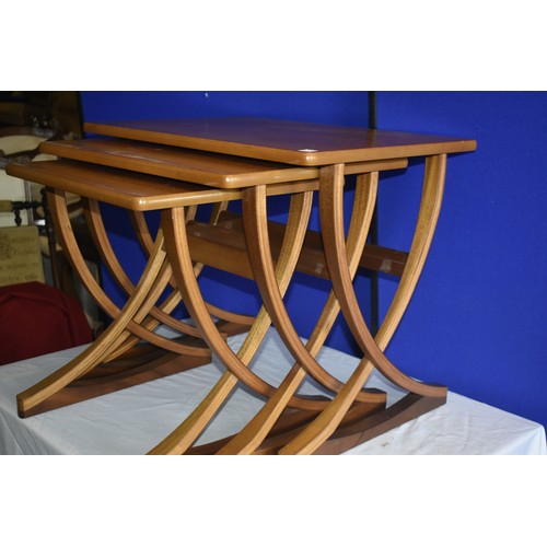 193 - NATHAN TEAK NEST OF TABLES