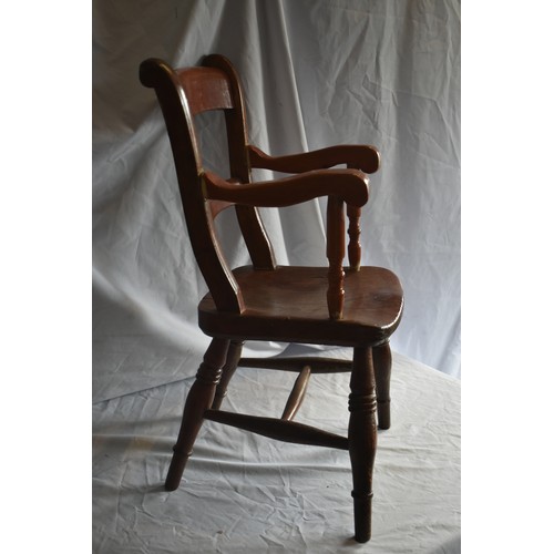 196 - VICTORIAN CHILDS ARMCHAIR