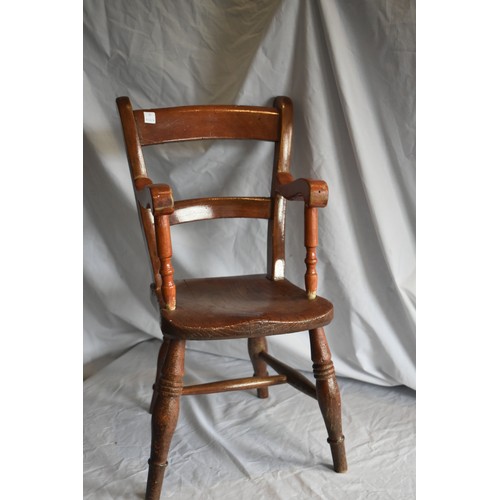 196 - VICTORIAN CHILDS ARMCHAIR