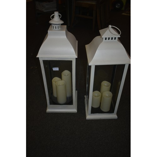 218 - 2 CANDLE LANTERNS