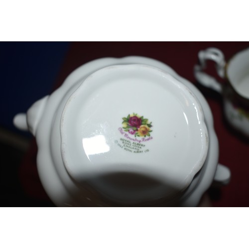 246 - 3 PIECE TEA FOR 1 ROYAL ALBERT OLD COUNTRY ROSE