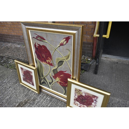 254 - 3 GILT FRAMED PRINTS