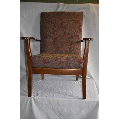 249 - MAHOGANY FIRESIDE CHAIR