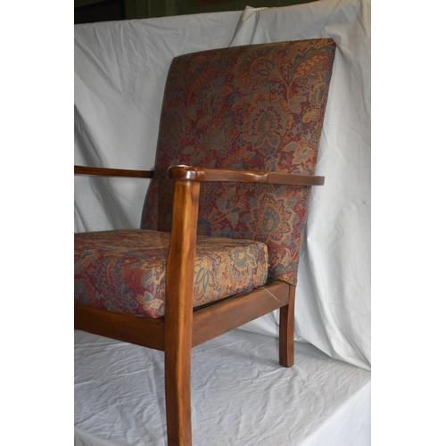 249 - MAHOGANY FIRESIDE CHAIR