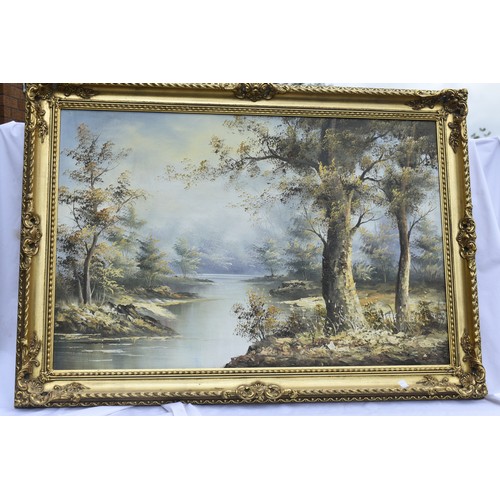 338 - LARGE GILT FRAMED PRINT