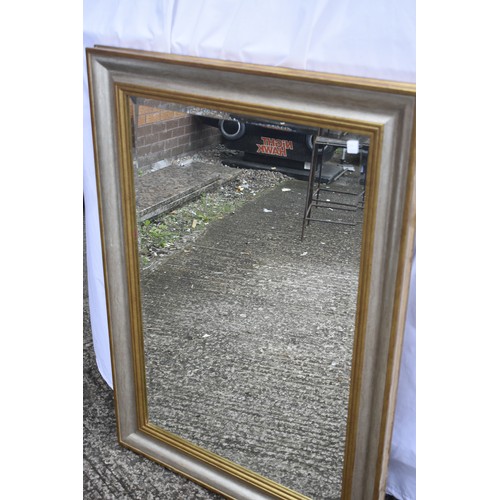 382 - GILT FRAMED BEVELLED EDGE MIRROR