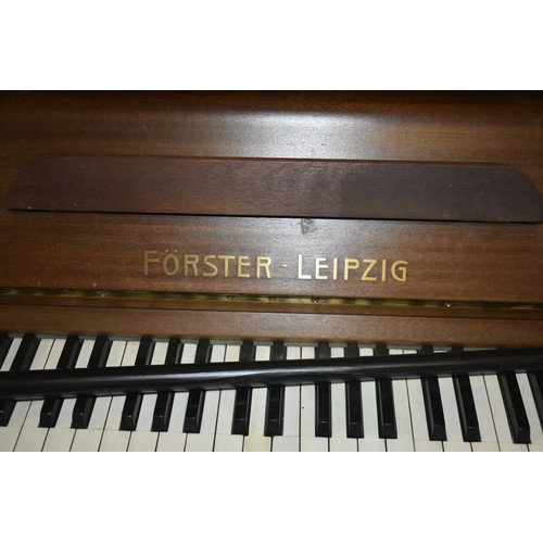 366 - GERMAN IRON FRAME OVERSTRUNG UPRIGHT PIANO