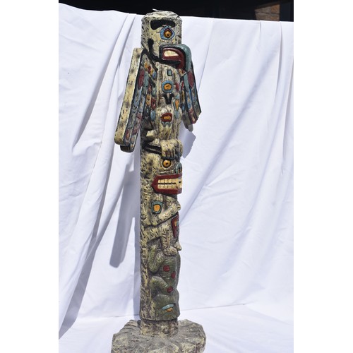 78 - NATIVE AMERICAN TOTEM POLE STATUE