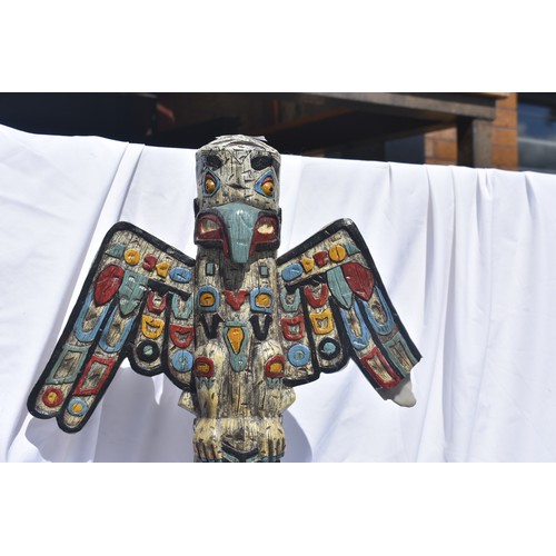 78 - NATIVE AMERICAN TOTEM POLE STATUE