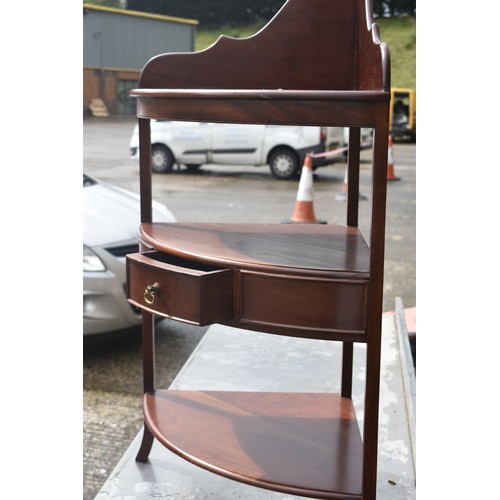 14 - SINGLE DRAWERED CORNER WATNOT