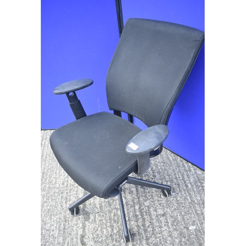 4 - BLACK OFFICE CHAIR