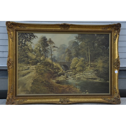 28 - DENNIS THORNTON OILAGRAM IN GILT FRAME