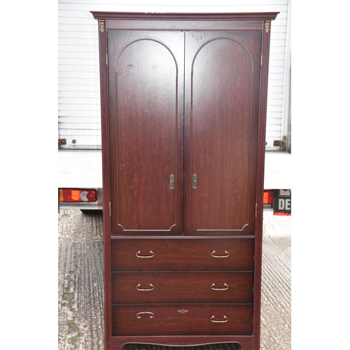 54 - MAHOGANY DOUBLE ROBE