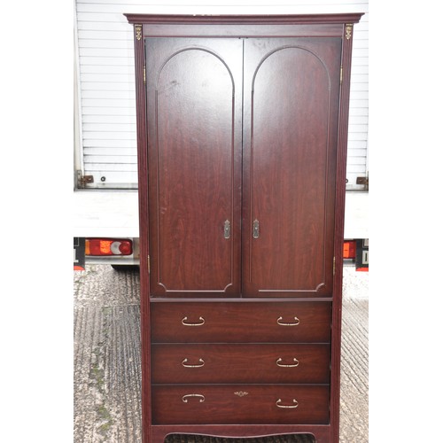 54 - MAHOGANY DOUBLE ROBE