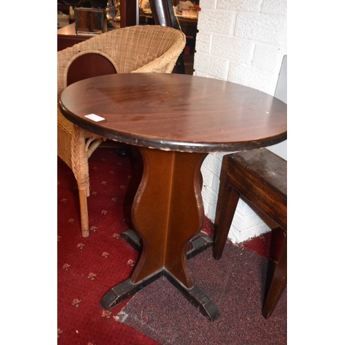 9 - MAHOGANY PUB TABLE