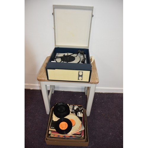 30 - QTY OF RECORDS AND RECORD PLAYER