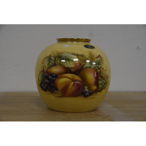 48 - ANYSLEY ORCHARD GOLD VASE