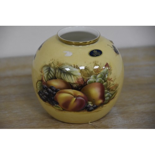 48 - ANYSLEY ORCHARD GOLD VASE