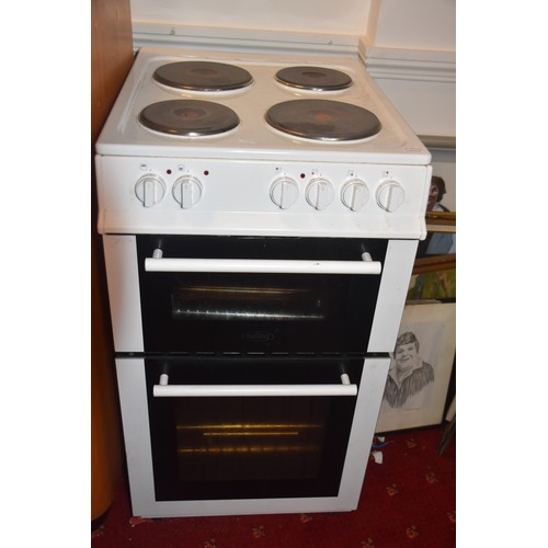 49 - WHITE COOKER 500MM WITH SOLID HOB RINGS