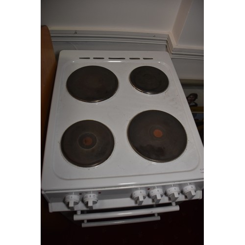 49 - WHITE COOKER 500MM WITH SOLID HOB RINGS