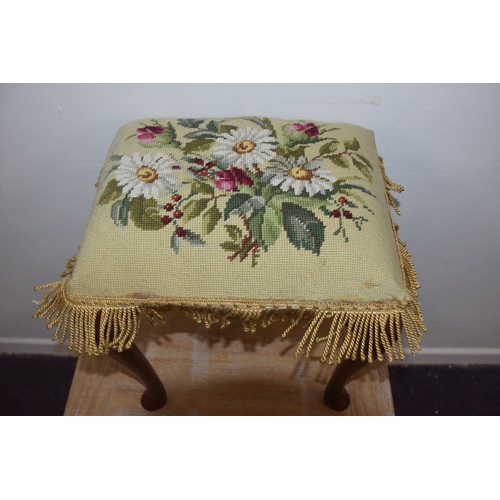 53 - TAPESTRY FOOT STOOL