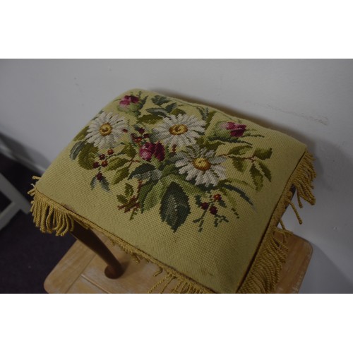 53 - TAPESTRY FOOT STOOL