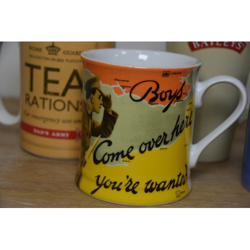 68 - QTY OF NEW NOVELTY/ADVERTISING MUGS