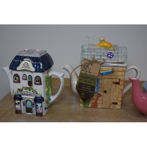 71 - 3 NOVELTY TEAPOTS