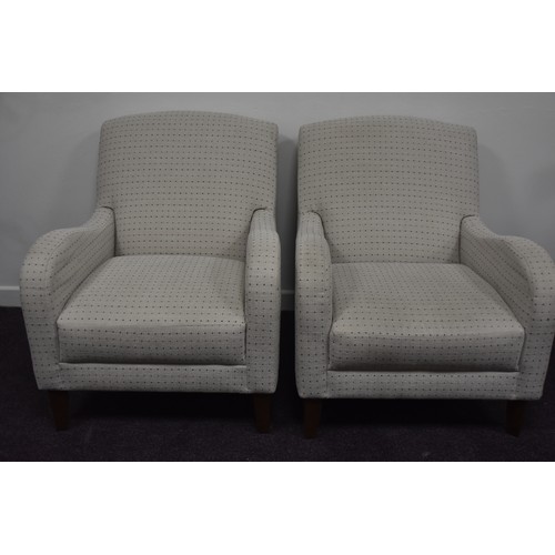 106 - PAIR OF MODERN ARMCHAIRS FROM MARKS AND SPENCERS (EXCELLET CONDITION)