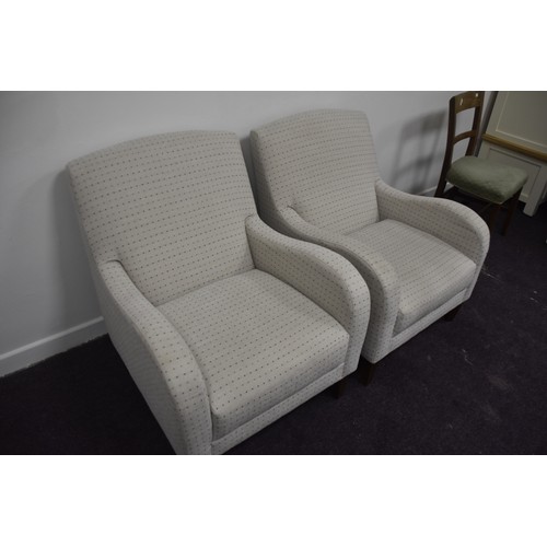 106 - PAIR OF MODERN ARMCHAIRS FROM MARKS AND SPENCERS (EXCELLET CONDITION)