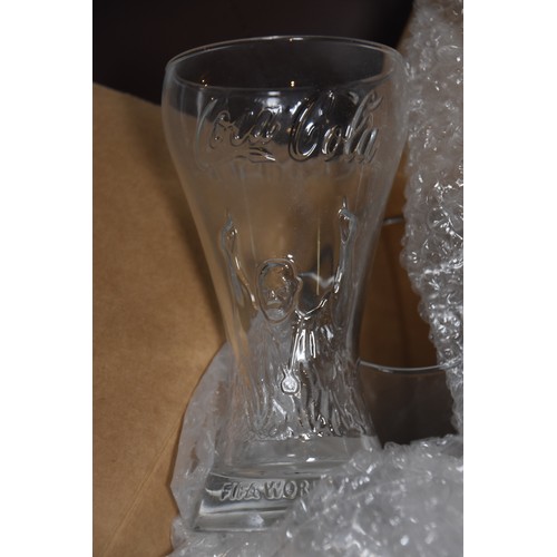 28 - LARGE QTY OF MIXED GLASSWARE INCLUDING GUINNESS, COKE ETC