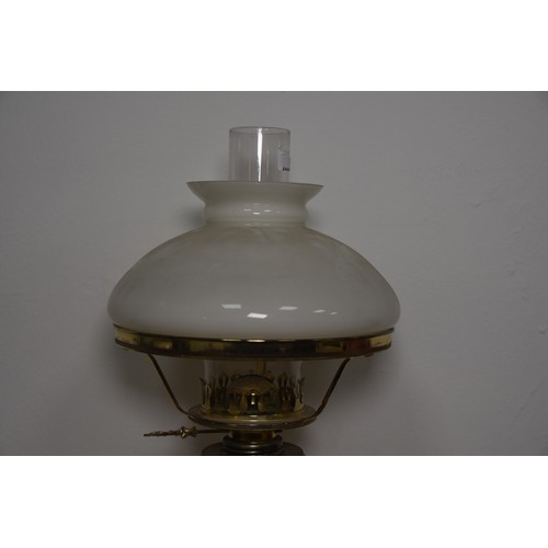 38 - WOODEN BASED OIL LAMP