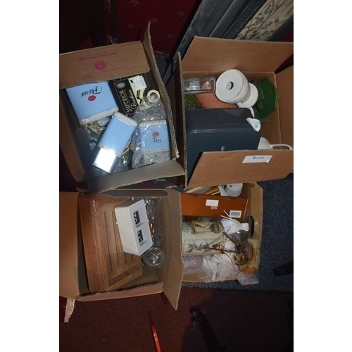 5 - 4 BOX OF LOTS OF NEW ITEMS & TYRONE CRYSTAL