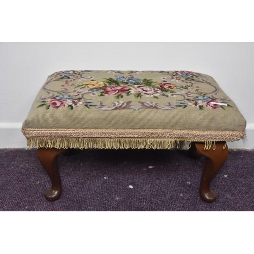 293A - TAPESTRY FOOTSTOOL