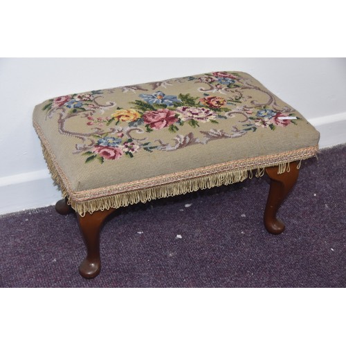 293A - TAPESTRY FOOTSTOOL