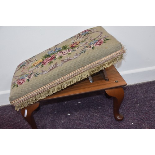 293A - TAPESTRY FOOTSTOOL