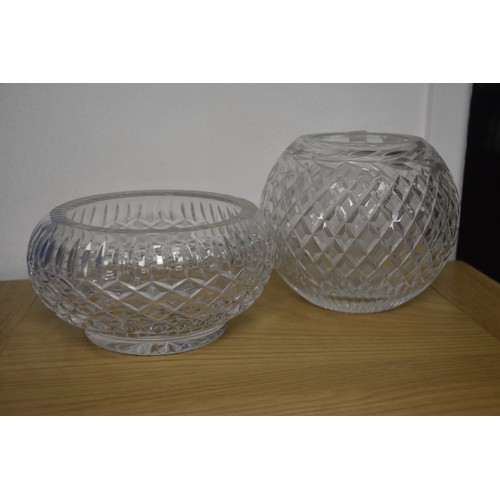 271 - 2 TYRONE CRYSTAL BOWLS