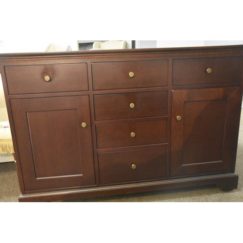 298A - MAHOGANY SIDEBOARD 3 DRAWERS OVER 2 DOORS & 3 DRAWERS (VERY GOOD CONDITION)