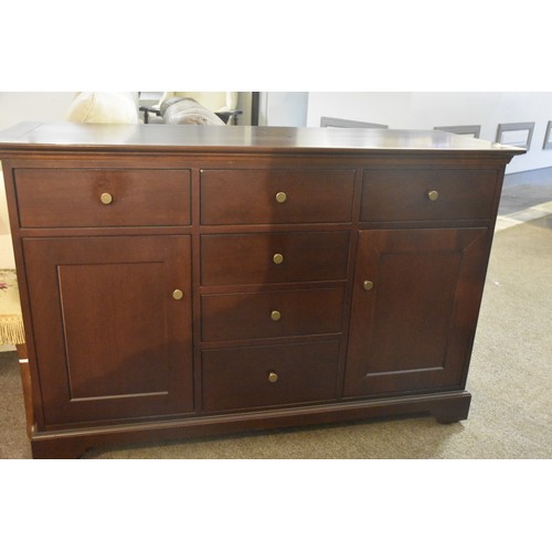 298A - MAHOGANY SIDEBOARD 3 DRAWERS OVER 2 DOORS & 3 DRAWERS (VERY GOOD CONDITION)