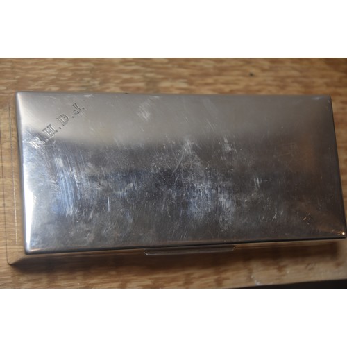 249 - LARGE SILVER CIGAR BOX