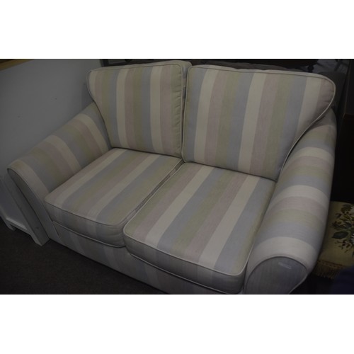 303A - STRIPPED 2 SEATER SOFA FROM MARKS & SPENSERS (EXCELLENT CONIDITON)