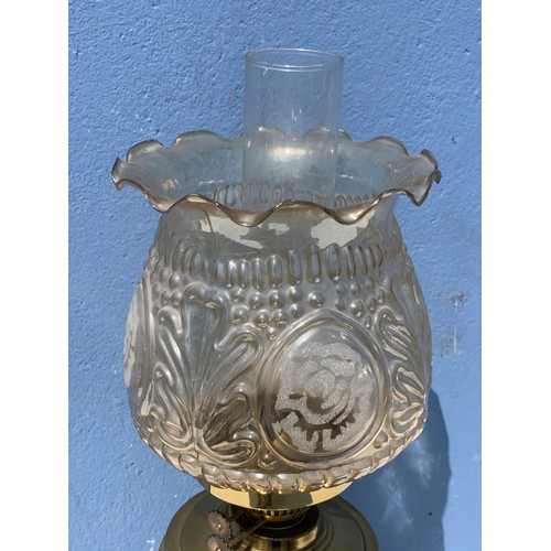 46 - BRASS OIL LAMP