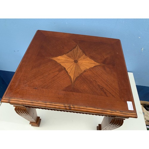 94 - MAHOGANY INLAID LAMP TABLE